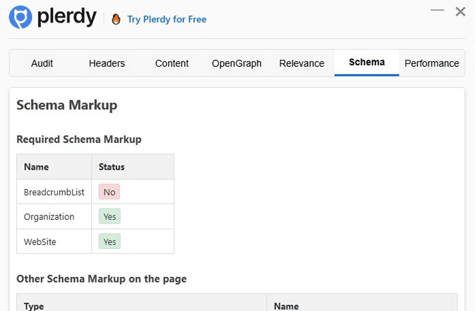 Schema Markup