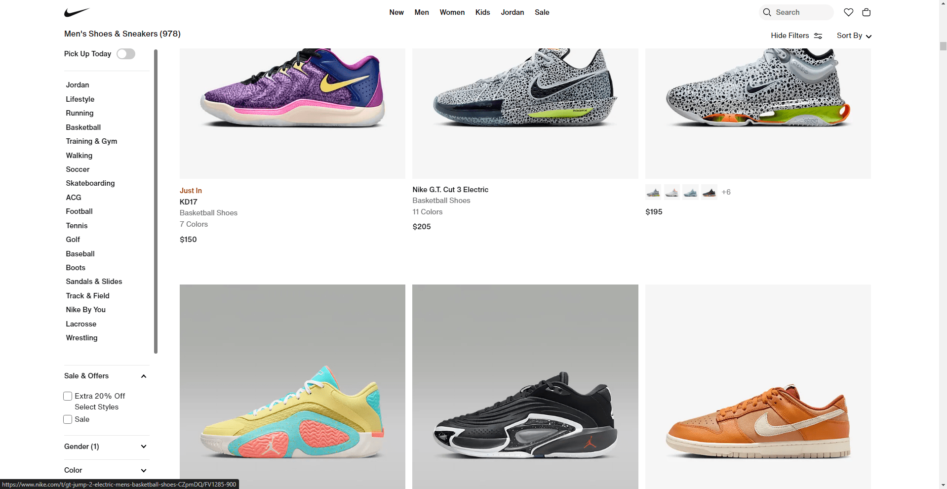 Nike website issues online